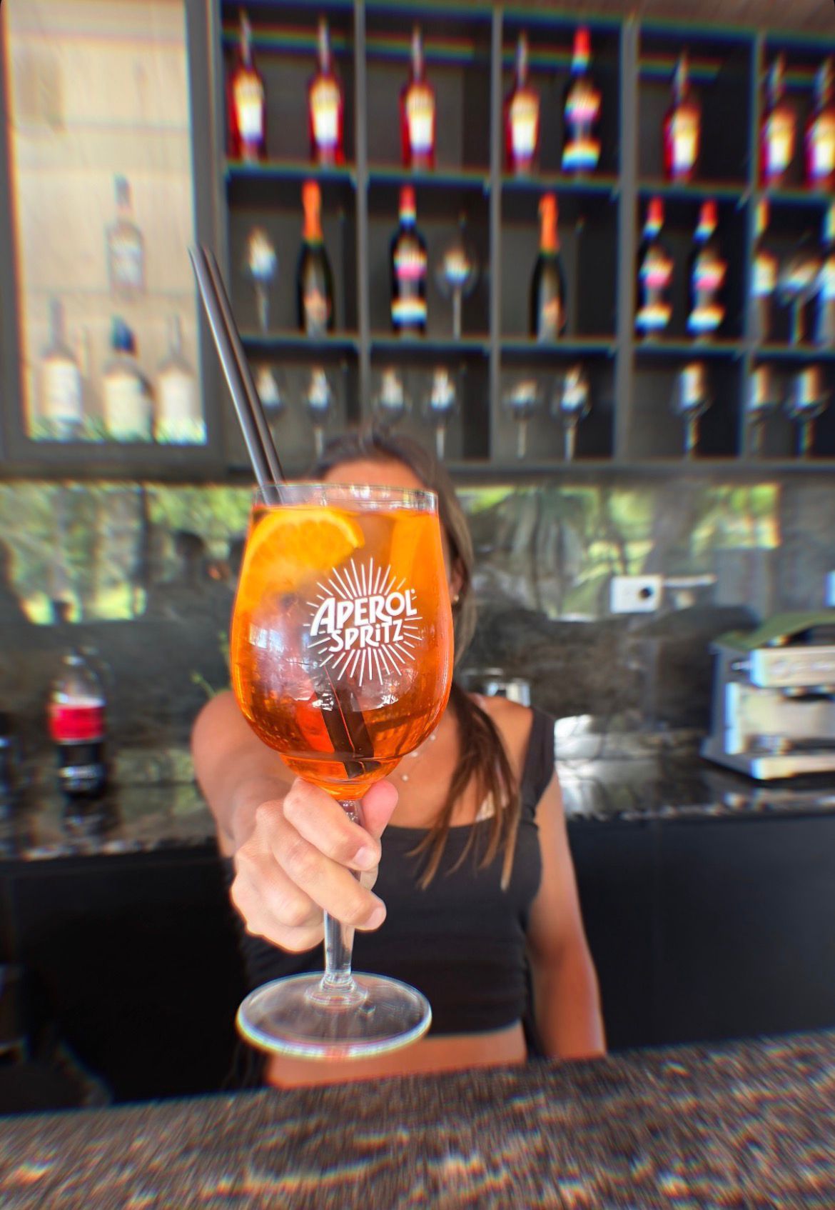 Golden-hour Aperol Spritz